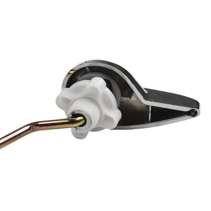 Toilet Tank Flush Lever Chrome Finish Handle Fittings Assembly Replacement Tools Bathroom Toilet Accessories