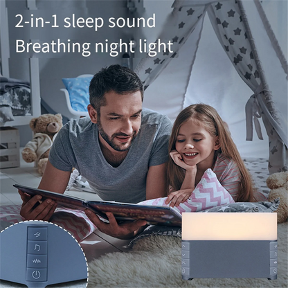 DIGIT-White Noise Machine Baby Audlt Sleep Aid 39 Songs Soothing Sounds With Soft Night Light Timer Noise Player