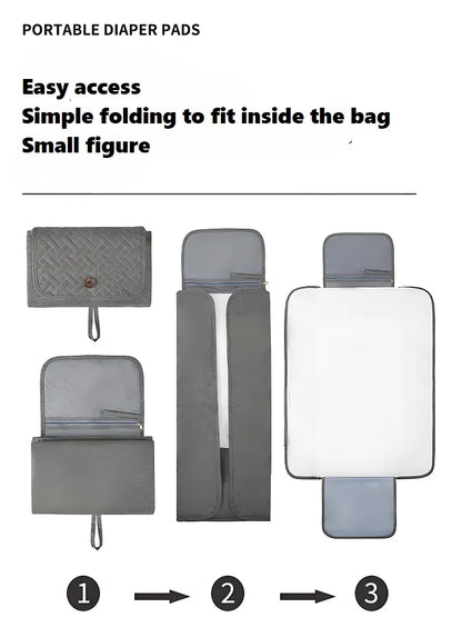 Portable Diaper Pads | Lightweight Waterproof Ramie Pads for Baby Travel & Home Use