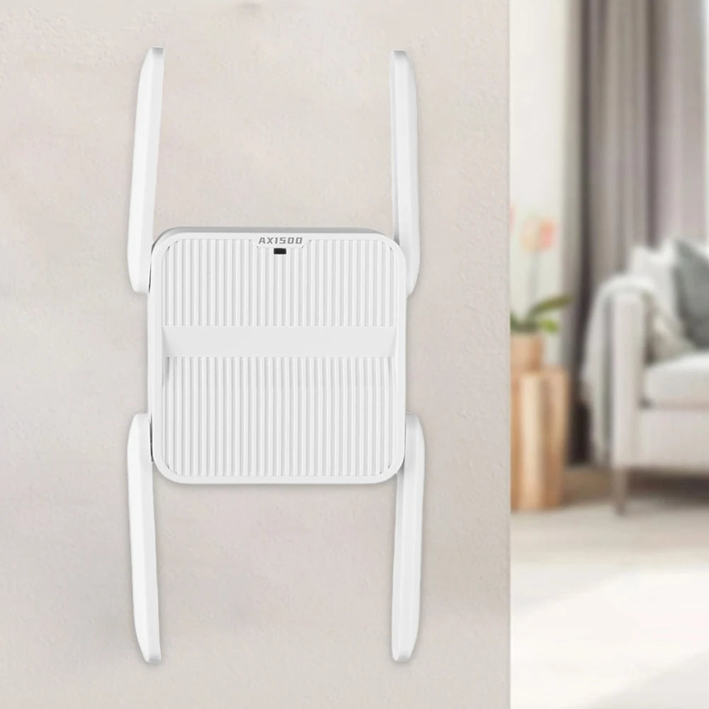 WiFi 6 Repeater Extender 1500Mbps Wireless WiFi Extender with Ethernet Port WiFi 6 Amplifier 4*2dbi Antennas Long Range Amplifer