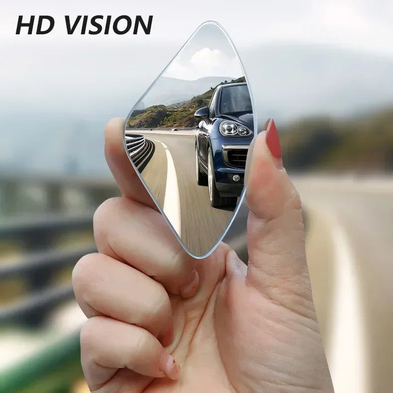 Car Mirror Wide Angle Car Blind Spot Mirrors 360° Adjustable Auxiliary Rearview Mirrors HD Frameless Small Round Mirror