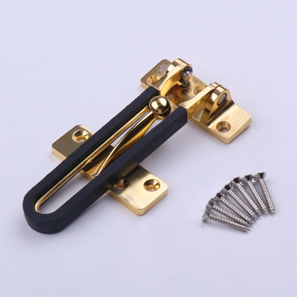 Durable Zinc Alloy Sliding Door Catch Solid Bolt Mute Door Buckle Anti-rust Security Door Hasp Bedroom