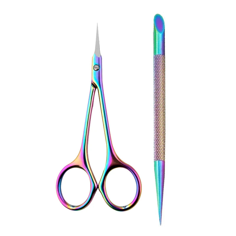 Stainless Steel Manicure Scissors for Nail Care Cuticle Nipper Dead Skin Remover Scissors Nail Art Cuticule Cutter Beauty Tool