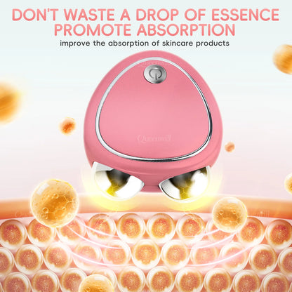 Microcurrent EMS Face Lifting Roller Facial Massager Skin Tightening Rejuvenation Anti-Wrinkle Rechargeable Device Beauty Tool