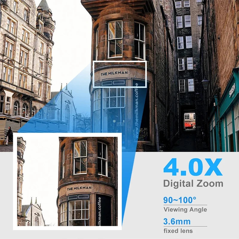 Smart Wifi Camera Video Surveillance IP Cameras Outdoor Security Protection Monitor 4.0X Zoom Home Wireless Waterproof Cam