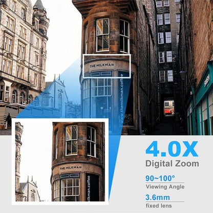 Smart Wifi Camera Video Surveillance IP Cameras Outdoor Security Protection Monitor 4.0X Zoom Home Wireless Waterproof Cam