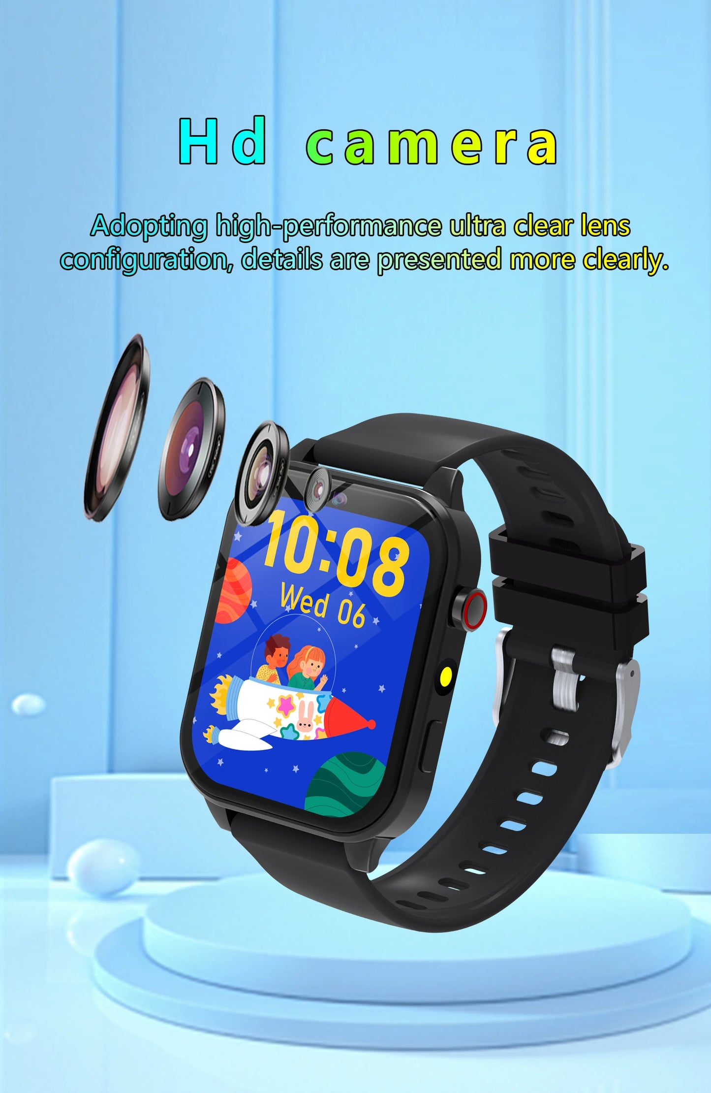 2025 New Smart Watch For Children HD Touch Screen Camera 18 Games Sleep Monitoring Alarm Clock Calculator Birthday Gift Boy Girl