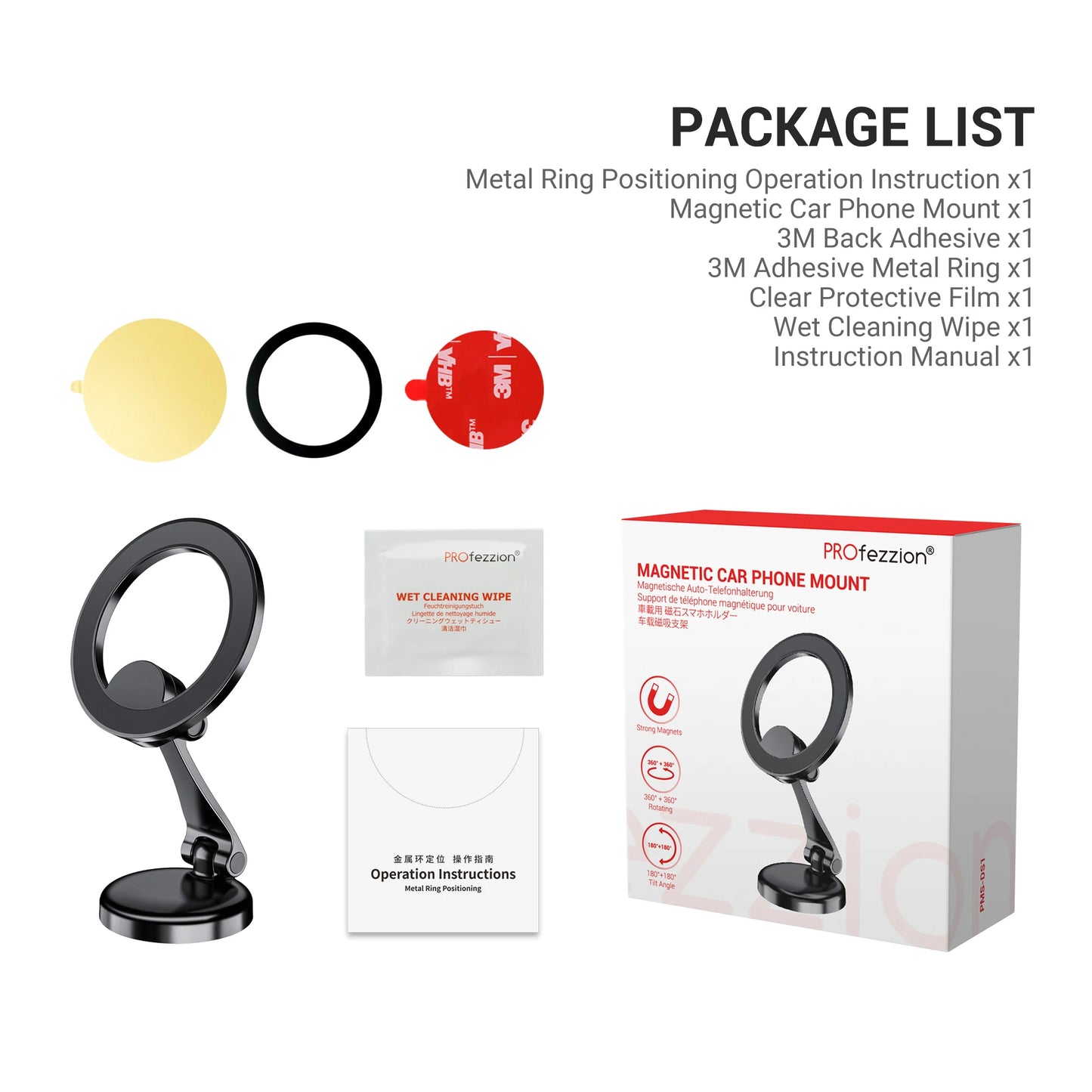 Magnetic Car Phone Mount for iPhone 15 14 13 12 Pro/ Pro Max Universal Magnet Metal Car Cellphone Holder GPS Bracket for Magsafe