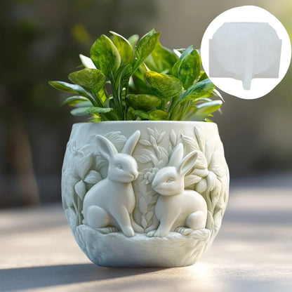 Church relief succulent plant flowerpot resin silicone mold house church storage box mold tower church cross relief gypsum molds