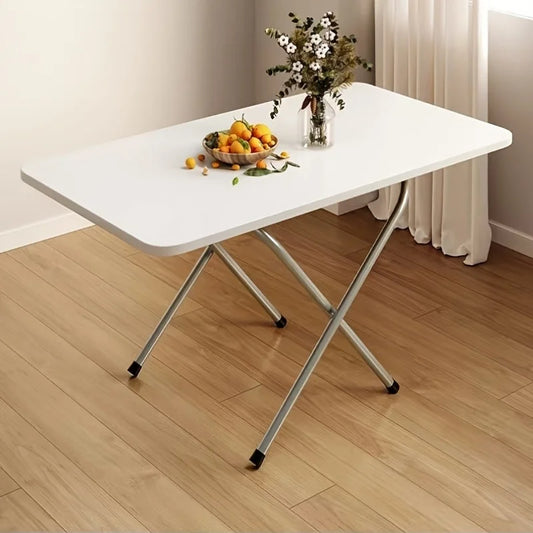 A Simple Folding Table with Drawer, Suitable for Student Dormitories, Suitable for Laptops and as Bedside Desks.