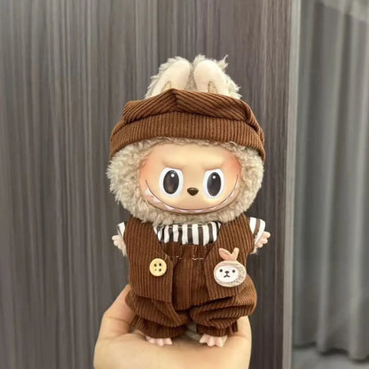 Labubu Doll Costume Set 15-17cm Cartoon Cute Dressing Up, Climbing Clothes Skirt Labubu Costume Accessories Replacement Props