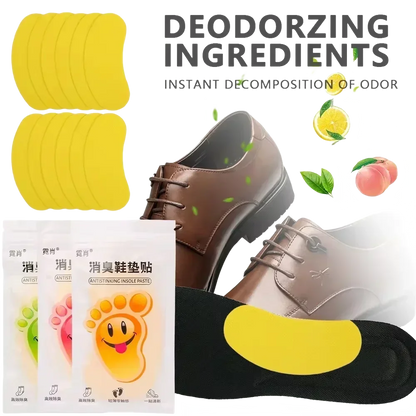 12/120pcs Shoes Deodorant Sticker Deodorant Foot Odor Deodorants Sneaker Smell Fresh Fruity Aroma Insole Sterilization Sticker