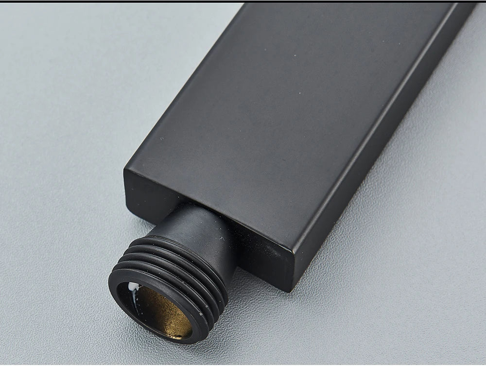 Uythner Handshower Head Brass Shower Head Square Handheld Head Replace Head Faucet Accessory Brass Material