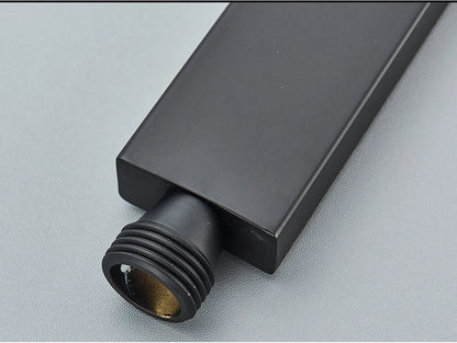 Uythner Handshower Head Brass Shower Head Square Handheld Head Replace Head Faucet Accessory Brass Material