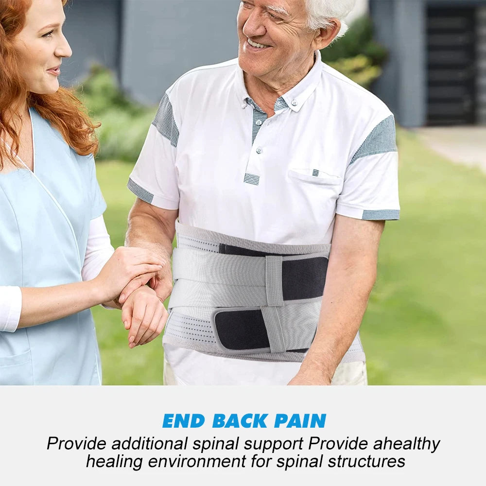 1PCS Back Brace for Lower Backs Pain Relief- Back Support Belt for Women Men for Sciatica.Removable Stays for Lower Back Support