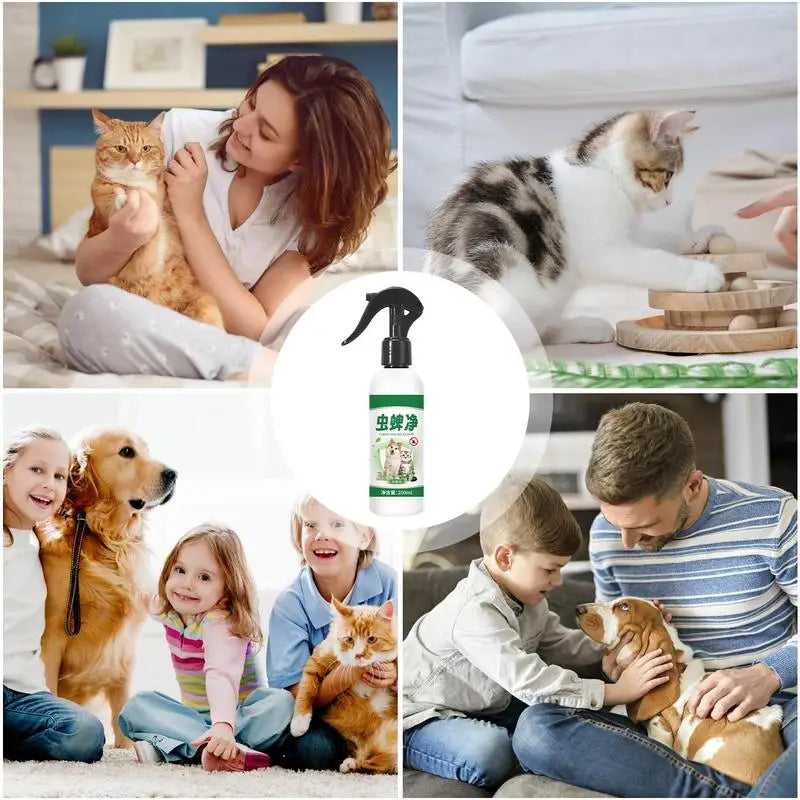 Pet external insect repellent spray natural medicine mild anti-allergic flea and tick remover for cats and dogs