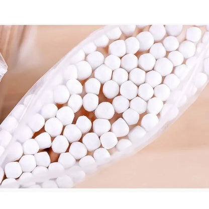 300/500pcs Cotton Swabs Double-Tipped Cotton Buds Cotton Swabs with Wooden Sticks Cotton Swabs for Ears Makeup Daily Cleaning