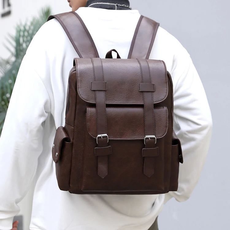 17.3-inch laptop backpack - Business briefcase, large capacity, adjustable shoulder straps, travel backpack