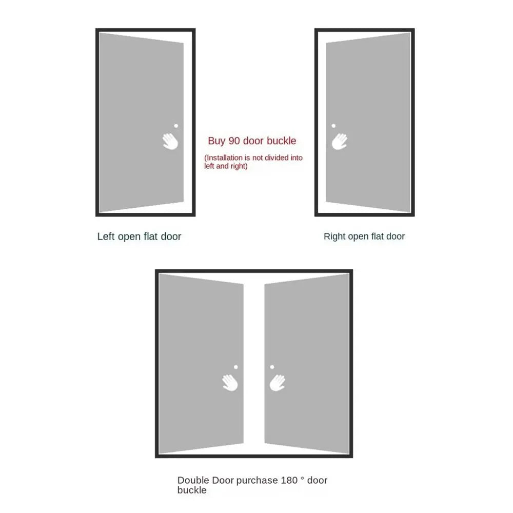 90°/180° Luminous Latch Indoor Metal Door Buckle Bathroom Door Lock Sliding Door Lock Wooden Door Burglar Barn Door Buckle