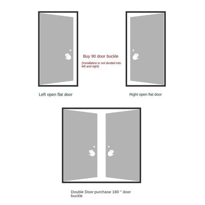 90°/180° Luminous Latch Indoor Metal Door Buckle Bathroom Door Lock Sliding Door Lock Wooden Door Burglar Barn Door Buckle