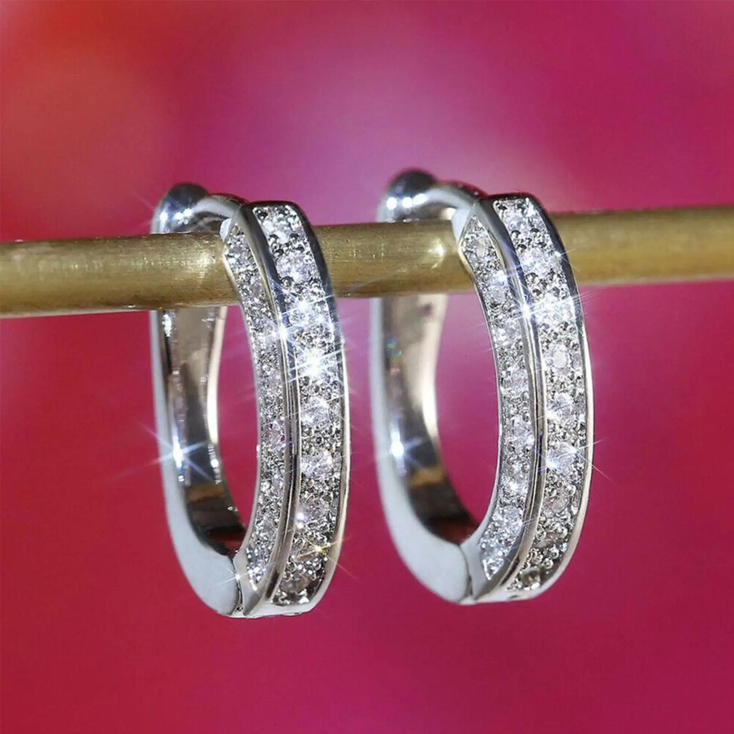 Magnetic Slimming Earrings Women Burning Fat Health Crystal Weight Loss Earrings Zirconia Magnetic Therapy Health Care Slim