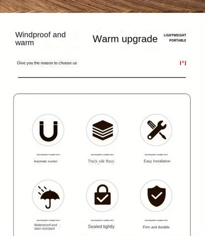 Winter Door Curtain Windproof Warm Partition Curtain Magnetic Door Curtain Punch-free Door Curtain Bedroom Block PU Curtain