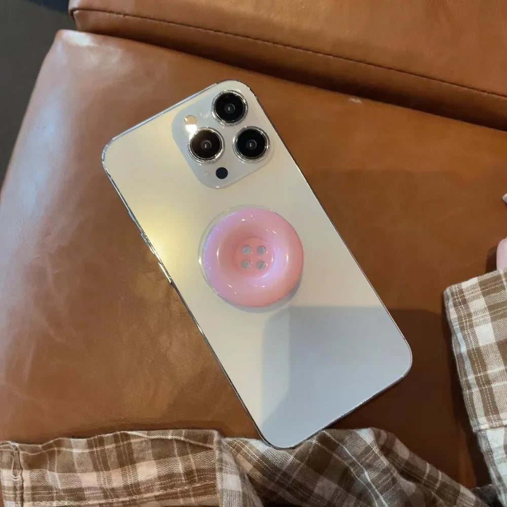 3D Simulated Button Phone Stand New Adhesive Phone Grip Phone Stand Cute Adhesive Retractable Phone Stand