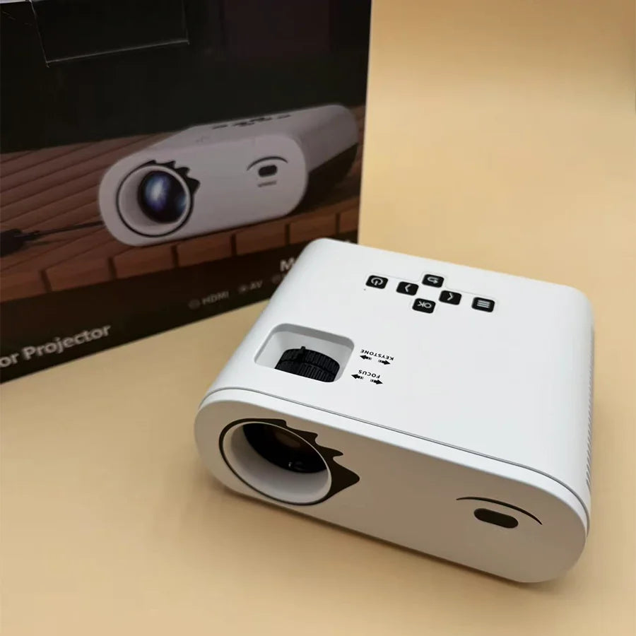 Upgraded 5G WiFi Bluetooth Projector Native1080P Video Projector with USB-C Power Bank Compatibility Home Theater Mini Projector