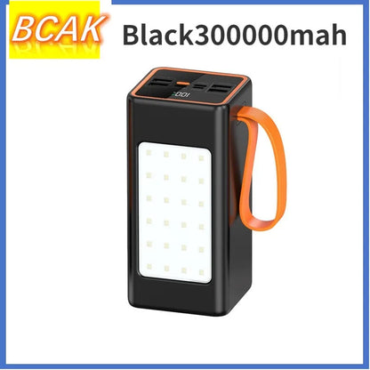 BCAK Brand Upgraded Version Super power bank fast charging with LED Super Large Capacity 500000mah 100000mah 200000mah 300000mah