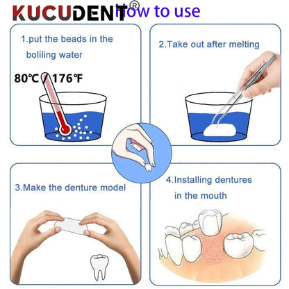 100g/50g Dental Resin Shapeable Teeth Glue Temporary Filling Teeth Repair Makeup Particles Teeth Whitening Tooth Beauty Tools