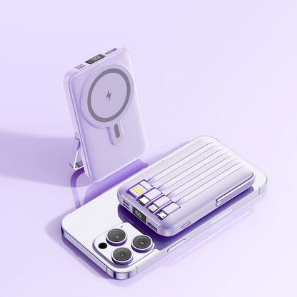 PD 20W Fast Charging 10000mAh Portable Phone Charger Power Station Power Bank Magnetic  Wireless Charger  Power bank