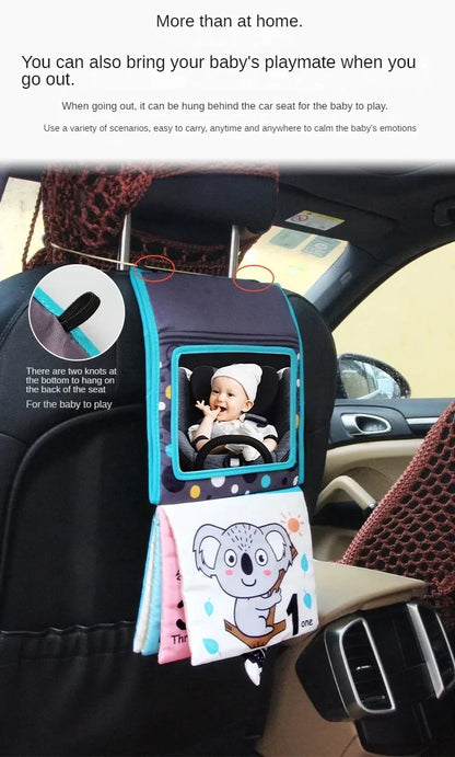 Baby Floor Mirror Sensory Toys Tummy Time for Babies Montessori Development Crawl High Contrast Activity Sensory Toy 0-6 Years