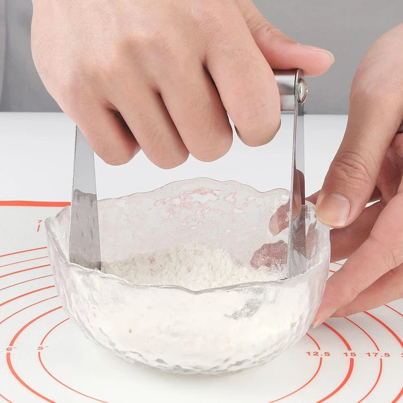 Stainless Steel Dough Blender Manual 5 Blades Flour Mixer Professional Pastry Cutter Dough Blender Kitchen Baking Butter Tool