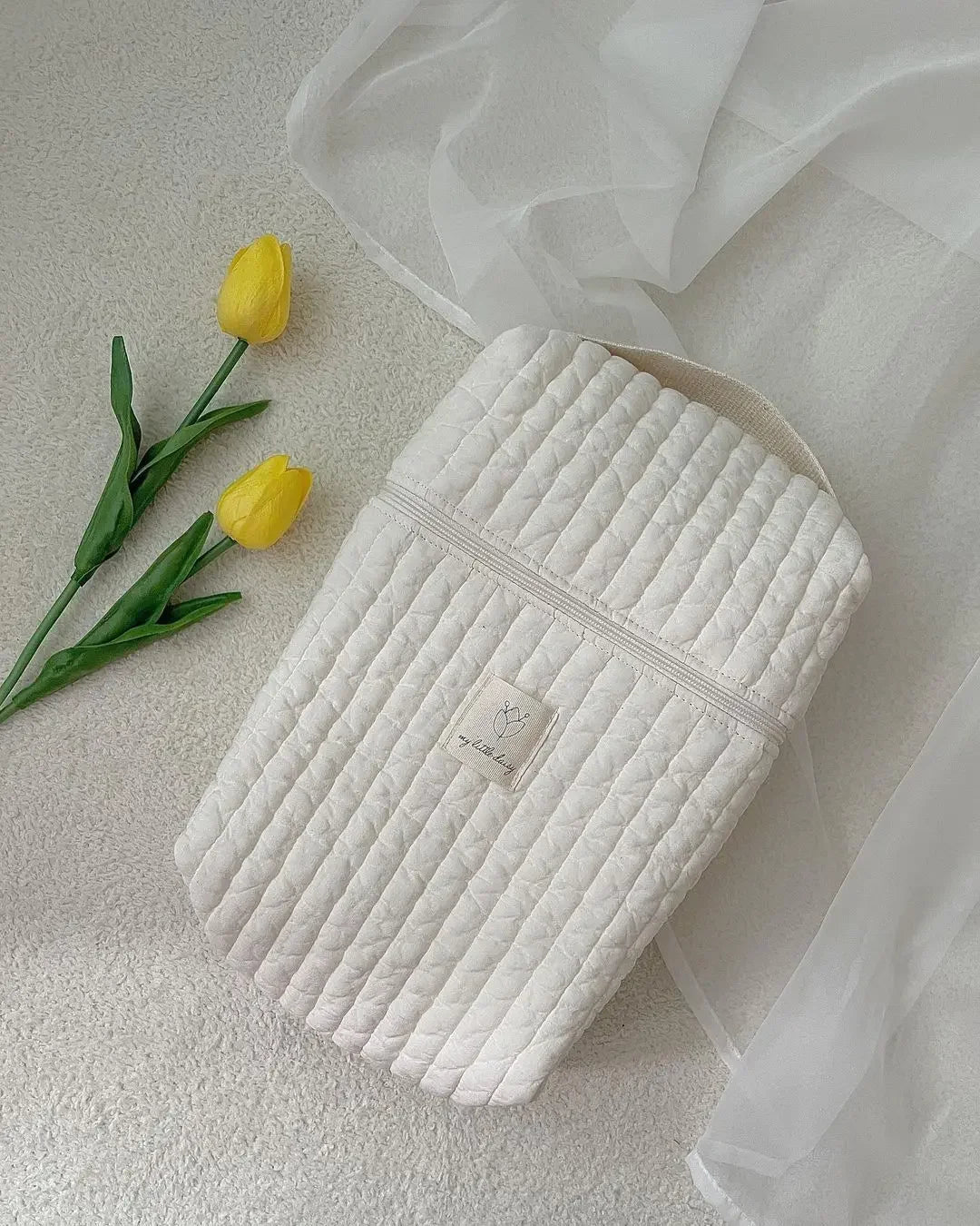 Portable Stroller Nappy Bag Quilted Baby Diaper Caddy Organizer Embroidered Mommy Bags Babies Accessories Changing Bag Storage