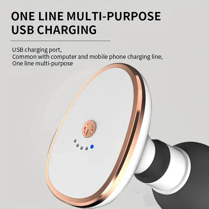 Portable fascia gun vibration massage gun for human neck, back andlimbs, deep relaxation of muscles,