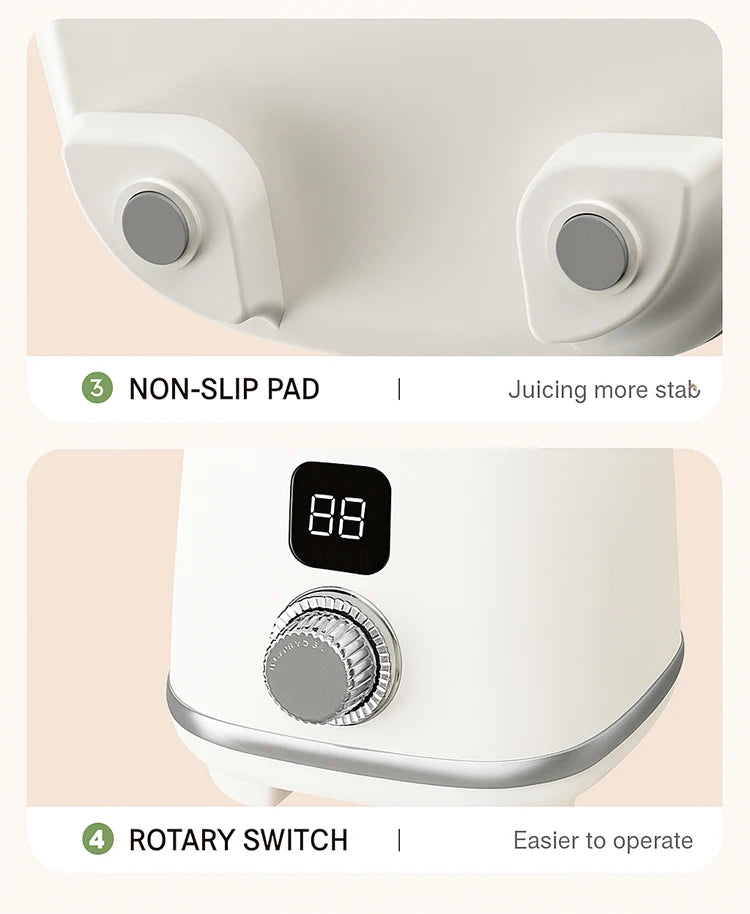 Portable Blender Cup 600ML Mini Juicer Mixer/3000mAh USB Rechargeable/10-Blade Powerful Motor For Smoothies/Vegetables