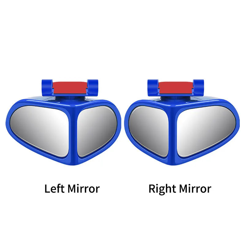 Car Blind Spot Mirror Front Wheel Auxiliary Rearview Double-Sided Mirror Wide Angle Mirror 360 Degree Adjustable for Cars SUV