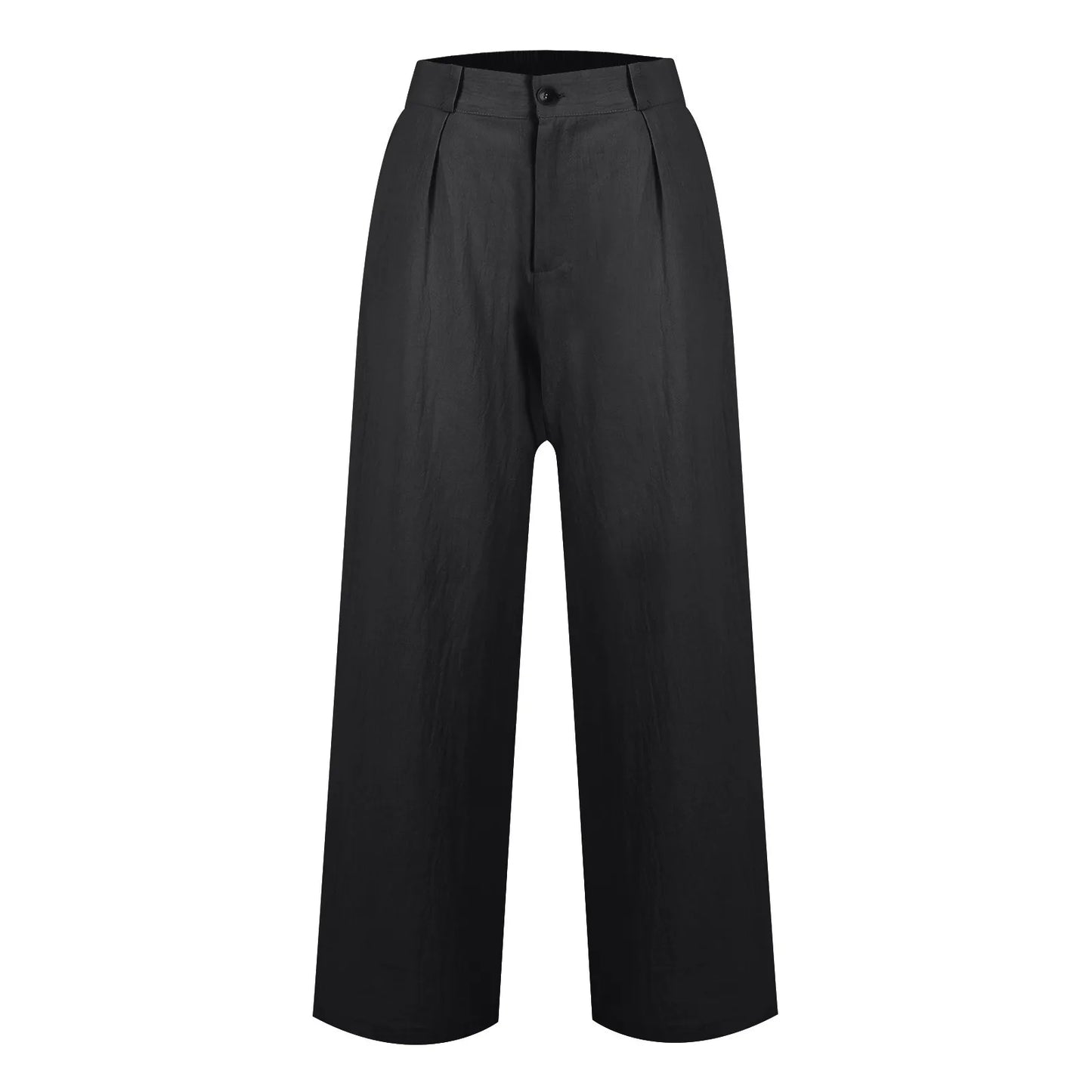 Womens Casual Wide Leg Pants High Waisted Button Down Straight Long Trousers Palazzo Pants Elegant Woman Flared Pants Youthful