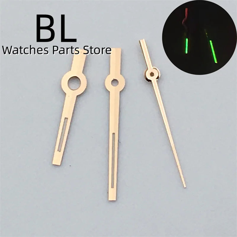 BLIGER 24.5mm Watch Dial Hand Set Sunburst Gray Rose White Mother Pearl Dial Roman Diamond Index Fit NH05 Movement Women Watches