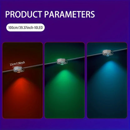 Smart LED light bar with dimmable color changing, synchronized music via app and controller, bedroom room home party LED lights