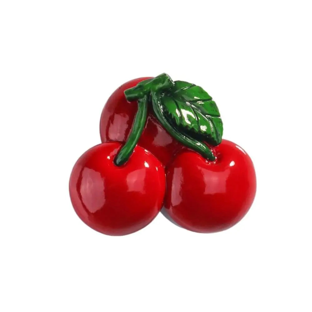 3D 3D Fruit Refrigerator Stickers Magnetic Cartoon Simulated Fruit Magnetic Stickers Cute Fruit Design Resin Food Toys