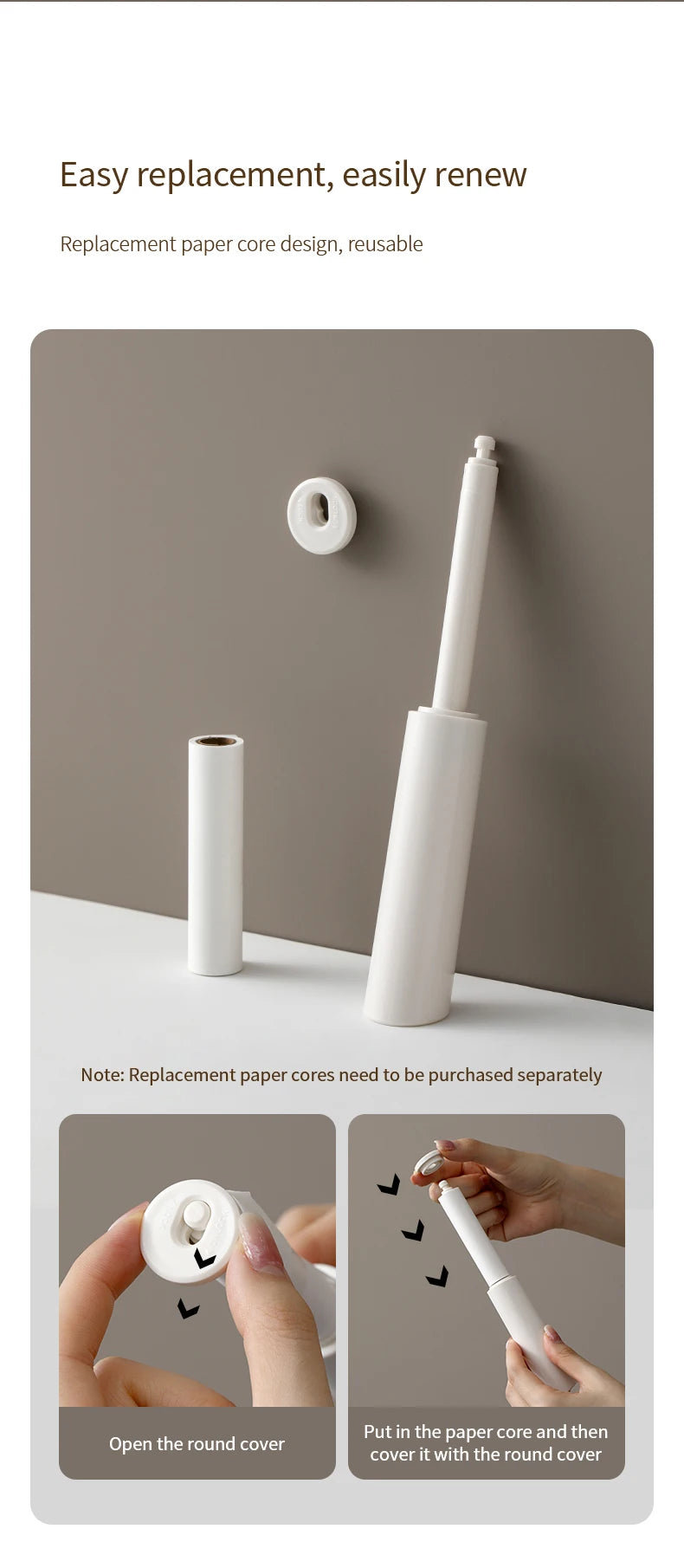 Portable Mini Clothing Lint Roller For Vercoats Woolen Clothes Static Electricity Grooming Brush for Pet Hair