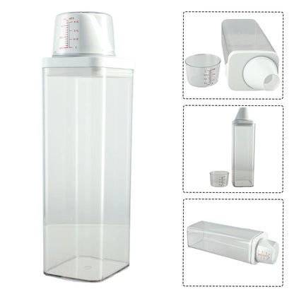 1PC High Quality Laundry Detergent Dispenser For Laundry Detergent Powder Kitchen Plastic Airtight Food Storage Containers