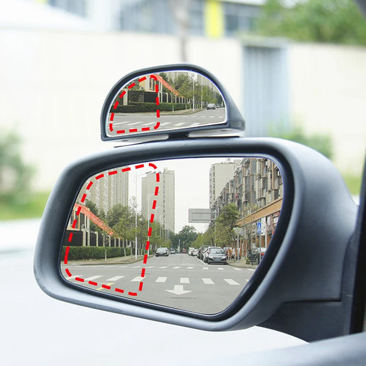 Car Mirror 360 Degree Adjustable Wide Angle Side Rear Mirrors blind Spot Snap Way for Parking Auxiliary Rear View Mirror