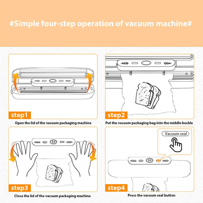Vacuum Sealer Packaging Machine Food Vacuum Sealer With Free 10pcs Vacuum bags Household Vacuum Food Sealing
