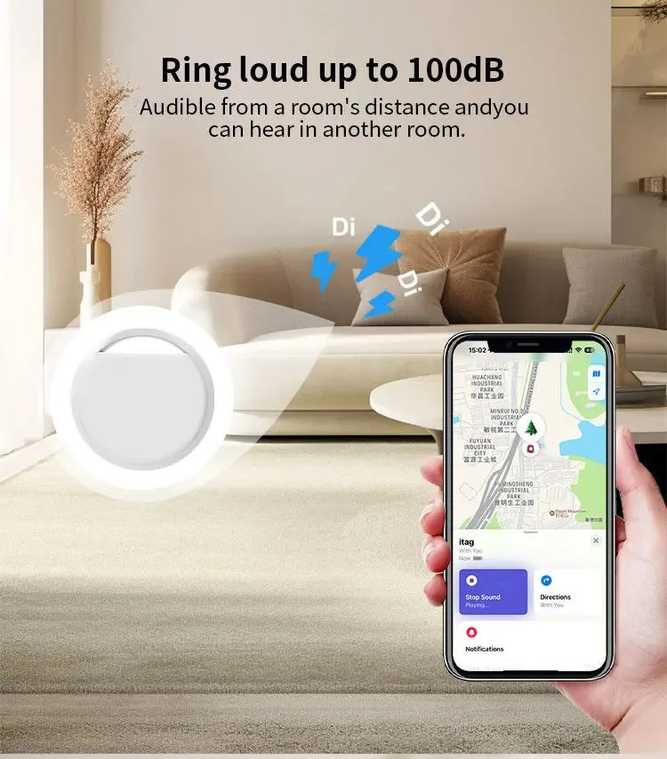 GPS Smart Air tag Bluetooth-Compatible Anti-loss device Smart tracker For keys luggage wallet Smart tag Works  (iOS only)