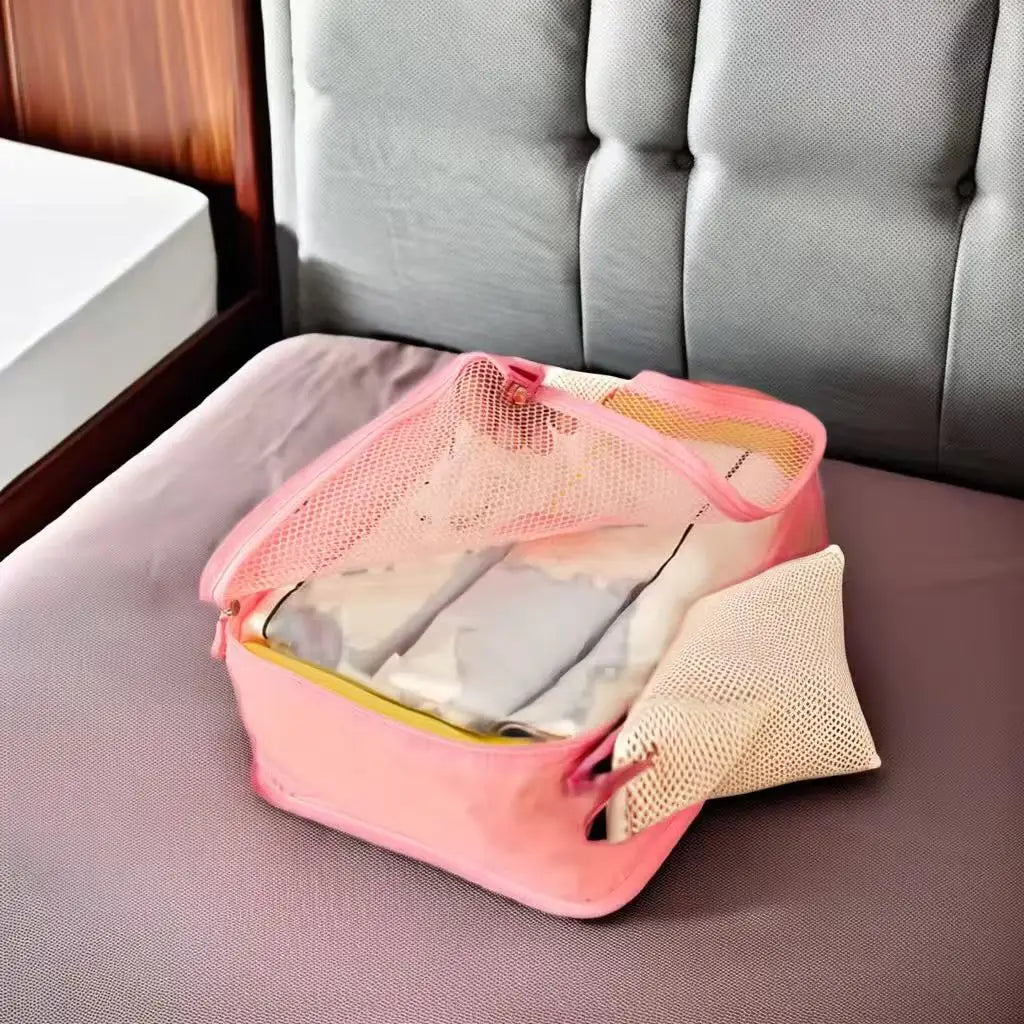 6PCS Packing Cubes for Travel Luggage Organiser Bag Compression Pouches Clothes Suitcase Packing Organizers Storage Bags for Tra