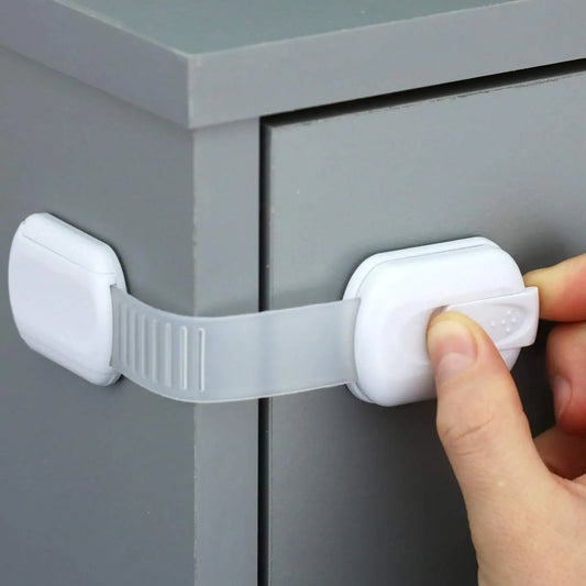 3Pcs Child Lock Protection for Locking Cabinet Cupboard Drawers Refrigerator Oven Toilet Trash Can Doors Children's Safety Kids