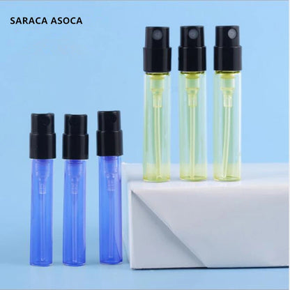 500pcs Invisible Springs Sprayer 1.5ml 1.8ml 2ml 2.5ml Bayonet Glass Perfume Bottle Sample Refillable For Fragrance Perfume