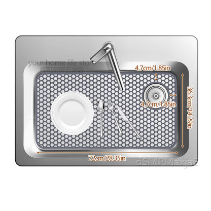 Sink Protectors for Kitchen Sink,Sink Mat,Grid Silicone Kitchen Sink Mat for Bottom of Stainless Steel Sink,Heat resistant mat
